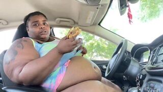Ssbbw Stuffed Belly Stuffed N Car - porn video