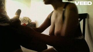 COLLEGE GIRL BLACK DRESS BLOW JOB FACIAL CUM SHOT FACE - porn video