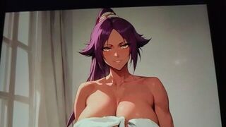 Just towel to cover their big boobs and pussy JIZZ TRIBUTE - porn video