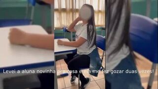 Meu professor me convidou para a casa dele e fiz ele gozar duas vezes - porn video